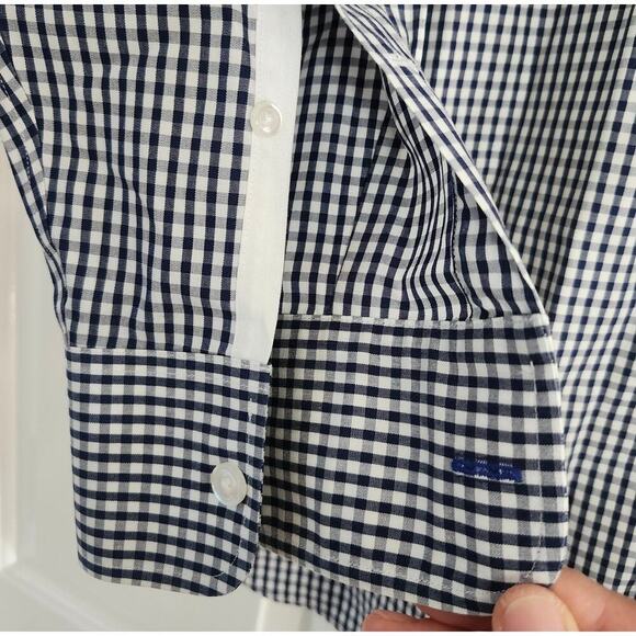 Bonobos Long Sleeve Black white checker Button Down Shirt 15.5 33 standard fit - Picture 3 of 6